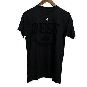 Breezy Excursion Mens NWOT Short Sleeve BEST Velvet Spellout T-Shirt Small